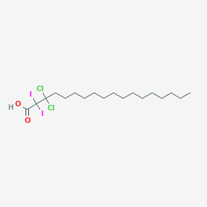 molecular formula C18H32Cl2I2O2 B15447424 3,3-Dichloro-2,2-diiodooctadecanoic acid CAS No. 63460-02-6