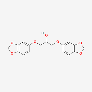 molecular formula C17H16O7 B15447488 1,3-Bis(1,3-benzodioxol-5-yloxy)propan-2-ol CAS No. 64245-96-1