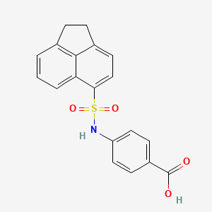 molecular formula C19H15NO4S B15447519 Benzoic acid, 4-[[(1,2-dihydro-5-acenaphthylenyl)sulfonyl]amino]- CAS No. 62731-61-7