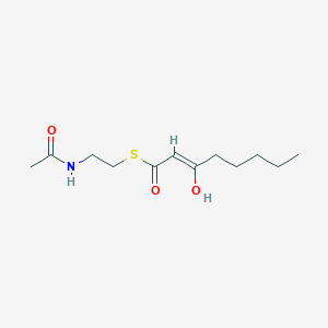 molecular formula C12H21NO3S B15447583 S-(2-acetamidoethyl) (Z)-3-hydroxyoct-2-enethioate 