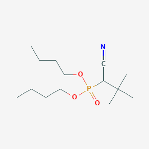 molecular formula C14H28NO3P B15447639 Dibutyl (1-cyano-2,2-dimethylpropyl)phosphonate CAS No. 62970-05-2