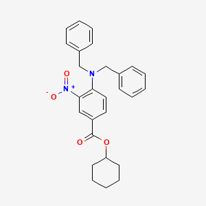molecular formula C27H28N2O4 B15447712 Cyclohexyl 4-(dibenzylamino)-3-nitrobenzoate CAS No. 62754-15-8