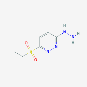 molecular formula C6H10N4O2S B15447785 3-(Ethanesulfonyl)-6-hydrazinylpyridazine CAS No. 62645-19-6