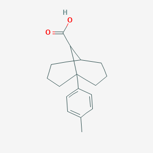 molecular formula C17H22O2 B15447817 1-(4-Methylphenyl)bicyclo[3.3.1]nonane-9-carboxylic acid CAS No. 62702-28-7