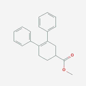 molecular formula C20H20O2 B15448133 Methyl 3,4-diphenylcyclohex-3-ene-1-carboxylate CAS No. 62543-95-7