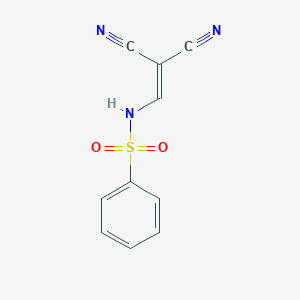 molecular formula C10H7N3O2S B15448483 Benzenesulfonamide, N-(2,2-dicyanoethenyl)- CAS No. 62608-61-1