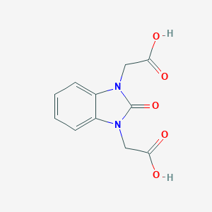 molecular formula C11H10N2O5 B154488 [3-(Carboxymethyl)-2-oxo-2,3-dihydro-1h-benzimidazol-1-yl]acetic acid CAS No. 1848-99-3
