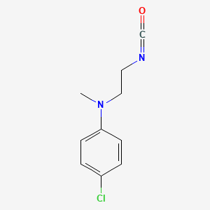 molecular formula C10H11ClN2O B15448943 4-Chloro-N-(2-isocyanatoethyl)-N-methylaniline CAS No. 62675-36-9