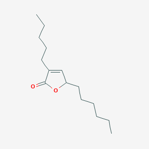 molecular formula C15H26O2 B15449166 5-Hexyl-3-pentylfuran-2(5H)-one CAS No. 62527-74-6