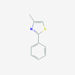 molecular formula C10H9NS B154493 4-甲基-2-苯基噻唑 CAS No. 1826-17-1
