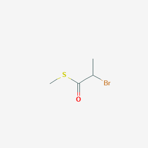 molecular formula C4H7BrOS B15449484 S-Methyl 2-bromopropanethioate CAS No. 62889-90-1