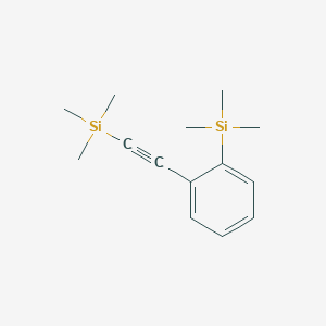 molecular formula C14H22Si2 B15449522 Trimethyl{2-[(trimethylsilyl)ethynyl]phenyl}silane CAS No. 62618-20-6