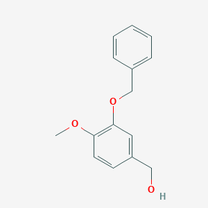 molecular formula C15H16O3 B154498 (3-(Benzyloxy)-4-methoxyphenyl)methanol CAS No. 1860-60-2