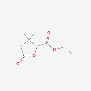 molecular formula C9H14O4 B15450120 Ethyl 3,3-dimethyl-5-oxooxolane-2-carboxylate CAS No. 62565-30-4