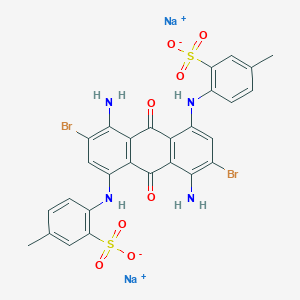 molecular formula C28H20Br2N4Na2O8S2 B154503 UGNMVLJXQDVALS-UHFFFAOYSA-L CAS No. 10130-53-7