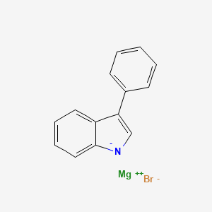 molecular formula C14H10BrMgN B15450497 magnesium;3-phenylindol-1-ide;bromide CAS No. 62454-40-4