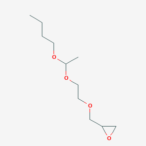 molecular formula C11H22O4 B15450720 Oxirane, [[2-(1-butoxyethoxy)ethoxy]methyl]- CAS No. 62329-06-0