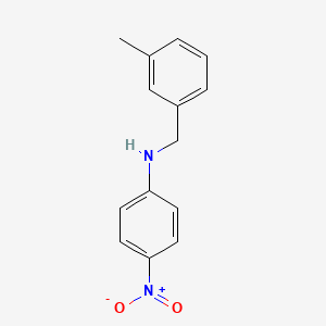 molecular formula C14H14N2O2 B15450898 Benzenemethanamine, 3-methyl-N-(4-nitrophenyl)- CAS No. 62453-01-4