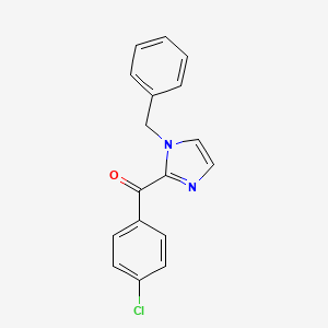 molecular formula C17H13ClN2O B15450945 (1-Benzyl-1H-imidazol-2-yl)(4-chlorophenyl)methanone CAS No. 62366-25-0