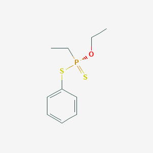 molecular formula C10H15OPS2 B15450985 (S)-Ethylphosphonodithioic acid O-ethyl S-phenyl ester CAS No. 62680-03-9