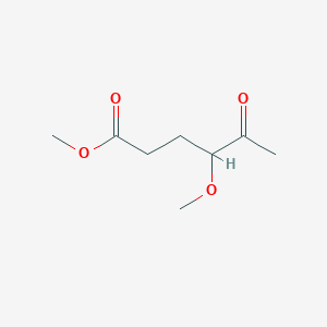 molecular formula C8H14O4 B15451039 Methyl 4-methoxy-5-oxohexanoate CAS No. 62831-65-6