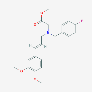 molecular formula C21H24FNO4 B154511 Abamine CAS No. 729612-64-0