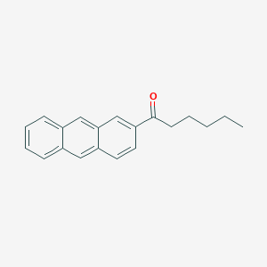 molecular formula C20H20O B15451192 1-(Anthracen-2-YL)hexan-1-one CAS No. 62315-57-5