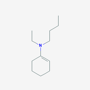 molecular formula C12H23N B15451325 N-Butyl-N-ethylcyclohex-1-EN-1-amine CAS No. 62372-48-9
