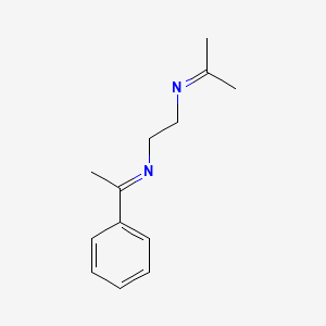 molecular formula C13H18N2 B15451619 N-{2-[(E)-(1-Phenylethylidene)amino]ethyl}propan-2-imine CAS No. 62730-94-3