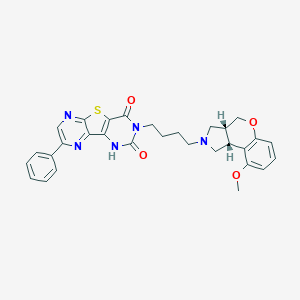 molecular formula C₃₀H₂₉N₅O₄S B154520 Fiduxosin CAS No. 208993-54-8