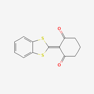 molecular formula C13H10O2S2 B15452060 2-(2H-1,3-Benzodithiol-2-ylidene)cyclohexane-1,3-dione CAS No. 62576-06-1