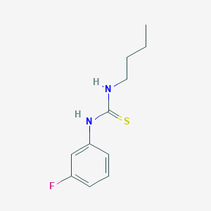 molecular formula C11H15FN2S B15452091 Thiourea, N-butyl-N'-(3-fluorophenyl)- CAS No. 62644-16-0