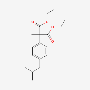 molecular formula C18H26O4 B15452991 Diethyl methyl[4-(2-methylpropyl)phenyl]propanedioate CAS No. 62707-18-0