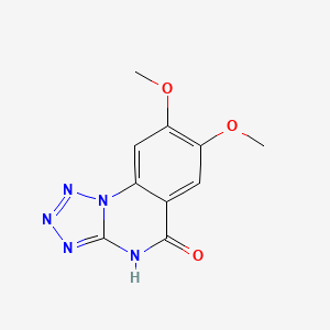 molecular formula C10H9N5O3 B15453125 Tetrazolo[1,5-a]quinazolin-5(1H)-one, 7,8-dimethoxy- CAS No. 62484-01-9
