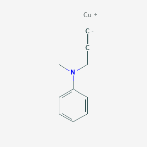 molecular formula C10H10CuN B15453563 Copper, [3-(methylphenylamino)-1-propynyl]- CAS No. 62500-23-6