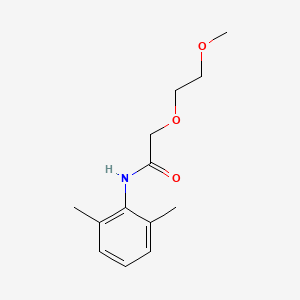 molecular formula C13H19NO3 B15453621 N-(2,6-Dimethylphenyl)-2-(2-methoxyethoxy)acetamide CAS No. 62593-54-8