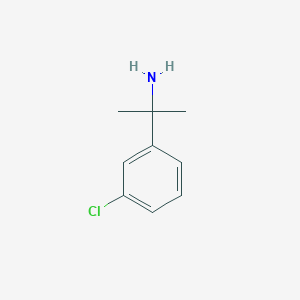 molecular formula C9H12ClN B154538 2-(3-Chlorophenyl)propan-2-amine CAS No. 17790-50-0