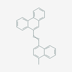 molecular formula C27H20 B15453918 9-[2-(4-Methylnaphthalen-1-yl)ethenyl]phenanthrene CAS No. 62131-68-4