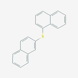 molecular formula C20H14S B15454078 Naphthalene, 1-(2-naphthalenylthio)- CAS No. 62393-34-4