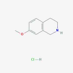 molecular formula C10H14ClNO B154542 7-甲氧基-1,2,3,4-四氢异喹啉盐酸盐 CAS No. 1745-05-7