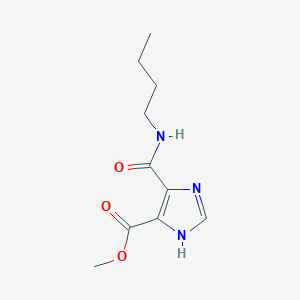 molecular formula C10H15N3O3 B15454393 methyl 4-(butylcarbamoyl)-1H-imidazole-5-carboxylate CAS No. 62255-07-6