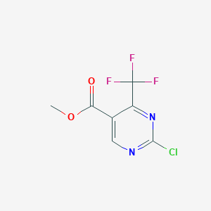 molecular formula C7H4ClF3N2O2 B154544 Methyl 2-chloro-4-(trifluoromethyl)pyrimidine-5-carboxylate CAS No. 175137-27-6