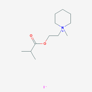 molecular formula C12H24INO2 B15454452 Piperidinium, 1-methyl-1-[2-(2-methyl-1-oxopropoxy)ethyl]-, iodide CAS No. 62260-85-9