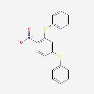 molecular formula C18H13NO2S2 B15454825 1-Nitro-2,4-bis(phenylsulfanyl)benzene CAS No. 62049-82-5