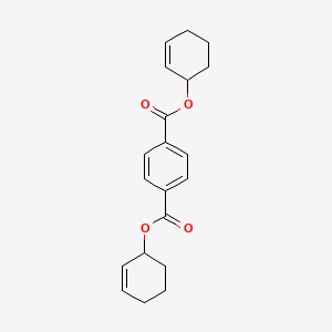 molecular formula C20H22O4 B15455030 Dicyclohex-2-en-1-yl benzene-1,4-dicarboxylate CAS No. 62144-61-0