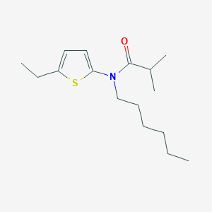 molecular formula C16H27NOS B15455178 N-(5-Ethylthiophen-2-YL)-N-hexyl-2-methylpropanamide CAS No. 62187-76-2
