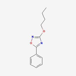 molecular formula C12H14N2O2 B15455192 3-Butoxy-5-phenyl-1,2,4-oxadiazole CAS No. 62432-81-9