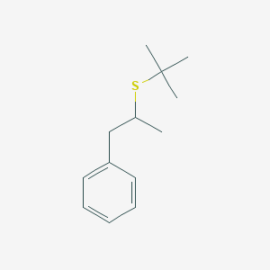 molecular formula C13H20S B15455391 Benzene, [2-[(1,1-dimethylethyl)thio]propyl]- CAS No. 62252-50-0