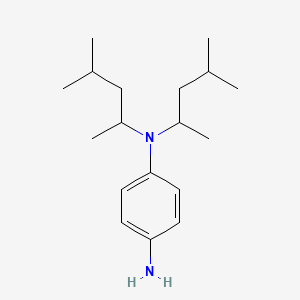 molecular formula C18H32N2 B15455605 N~1~,N~1~-Bis(4-methylpentan-2-yl)benzene-1,4-diamine CAS No. 61792-44-7