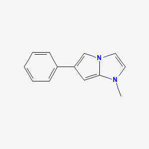 molecular formula C13H12N2 B15455613 1-Methyl-6-phenyl-1H-pyrrolo[1,2-a]imidazole CAS No. 62136-21-4